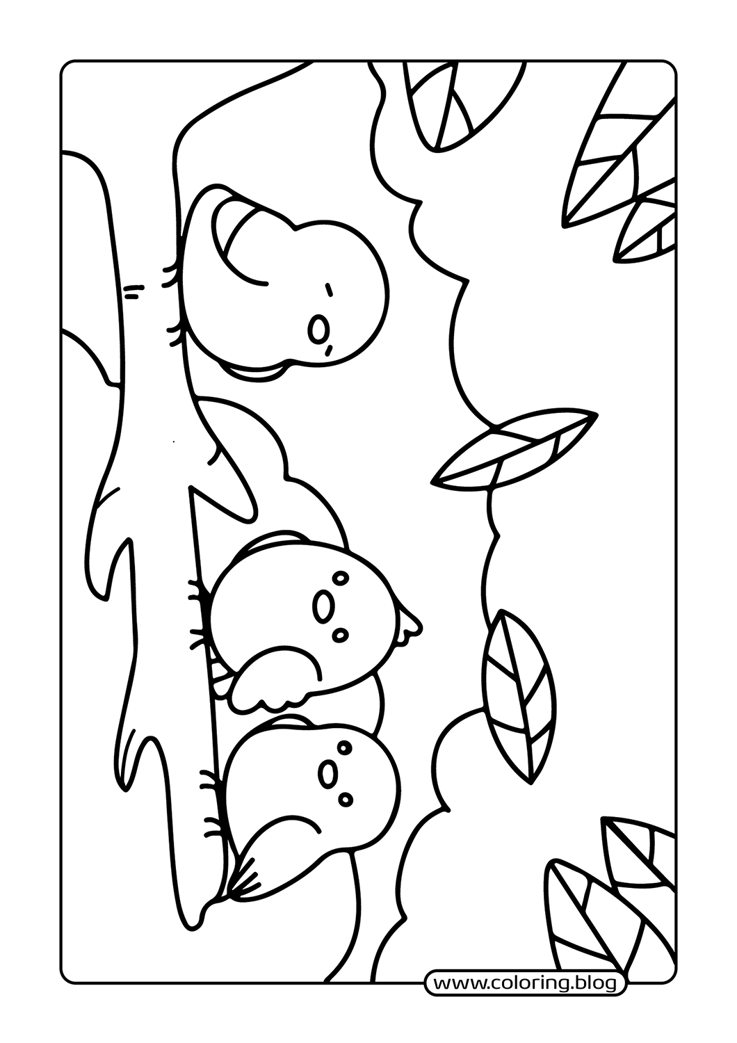 Tropical Fish coloring page