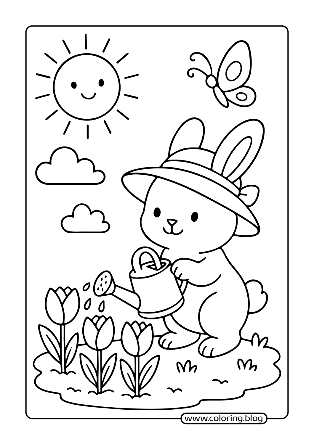 Fish with Hearts coloring page
