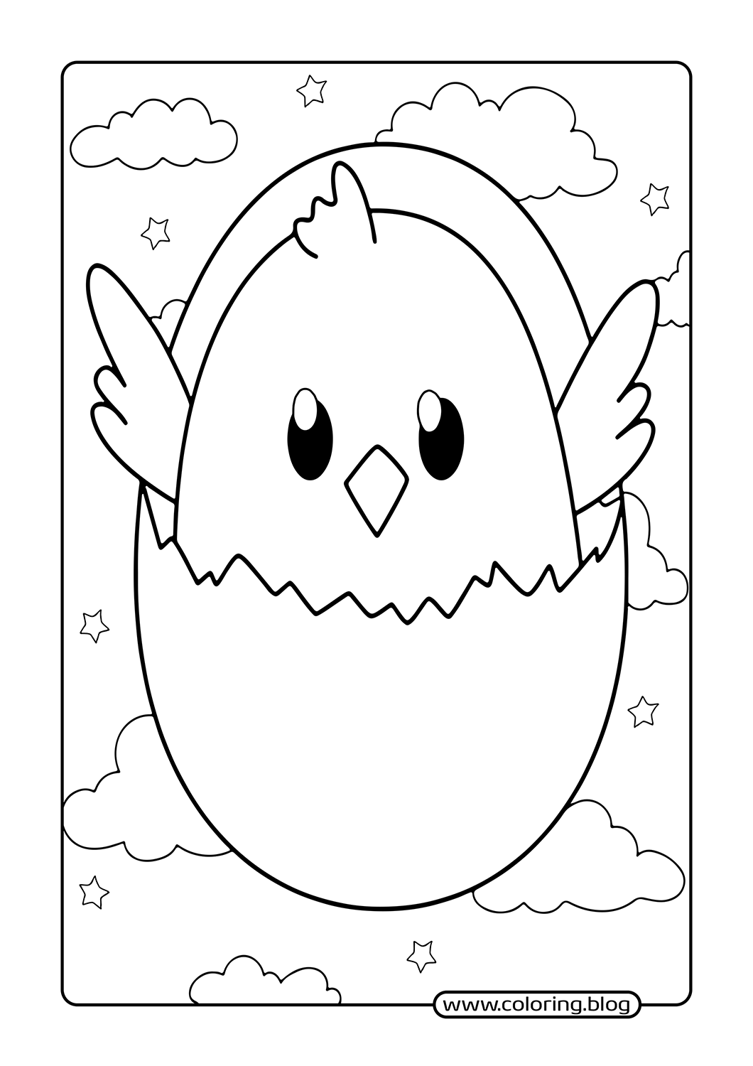 Smiling Baby Giraffe coloring page