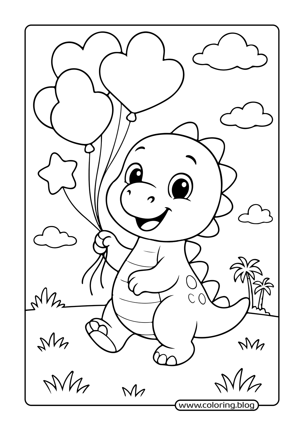 Puppy in the Park coloring page