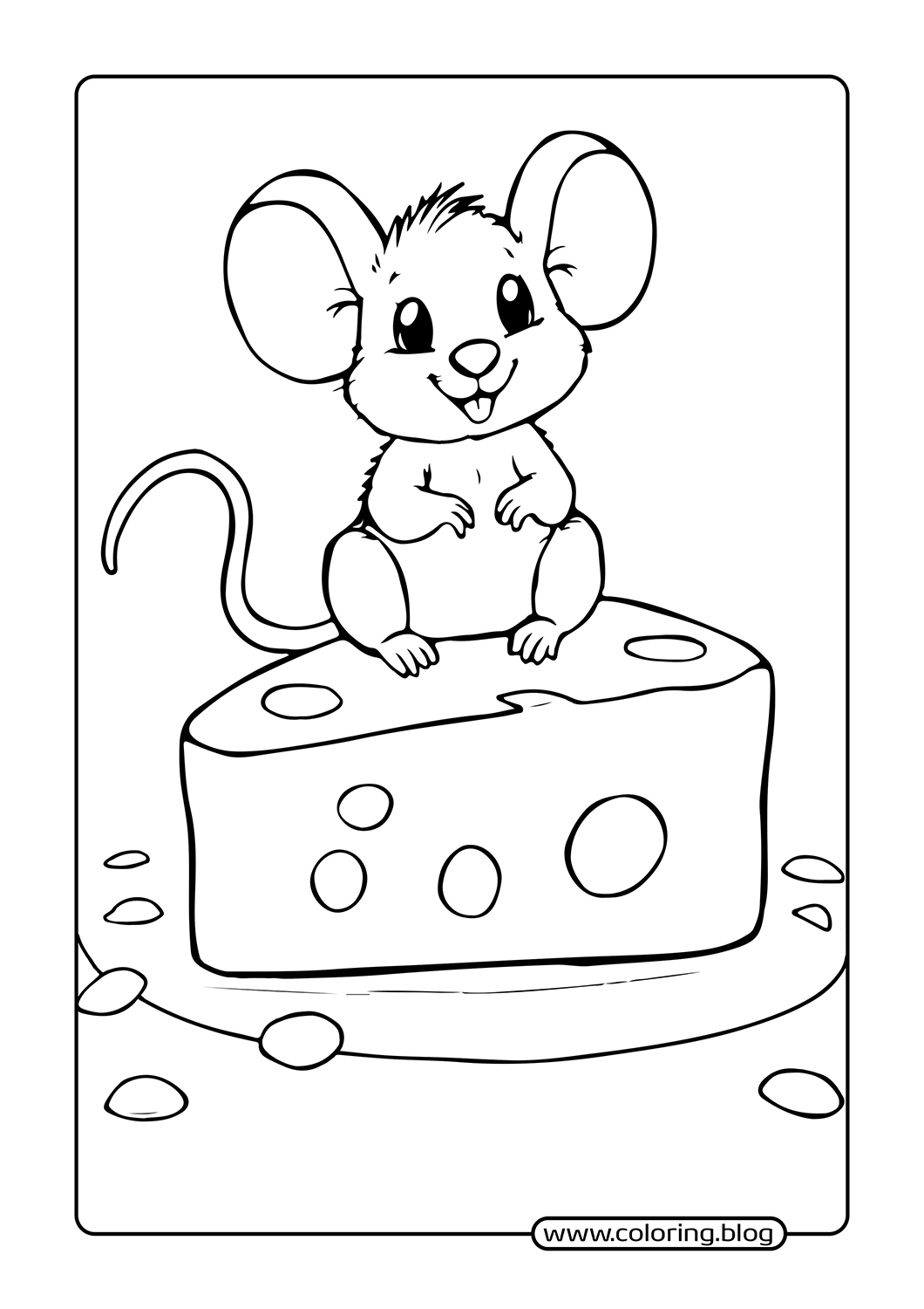 Octopus with Friends coloring page