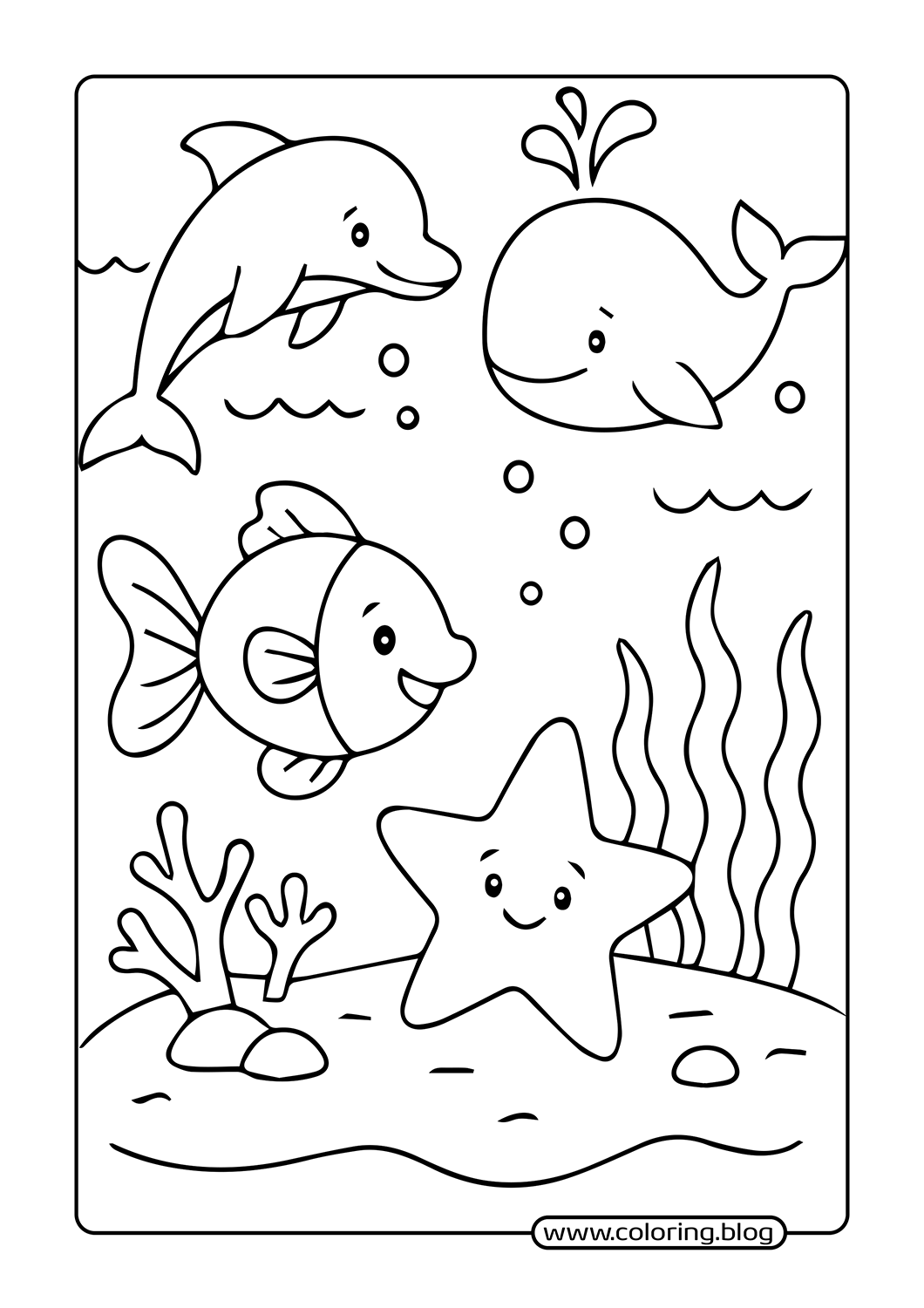 Baby Giraffe Sitting coloring page