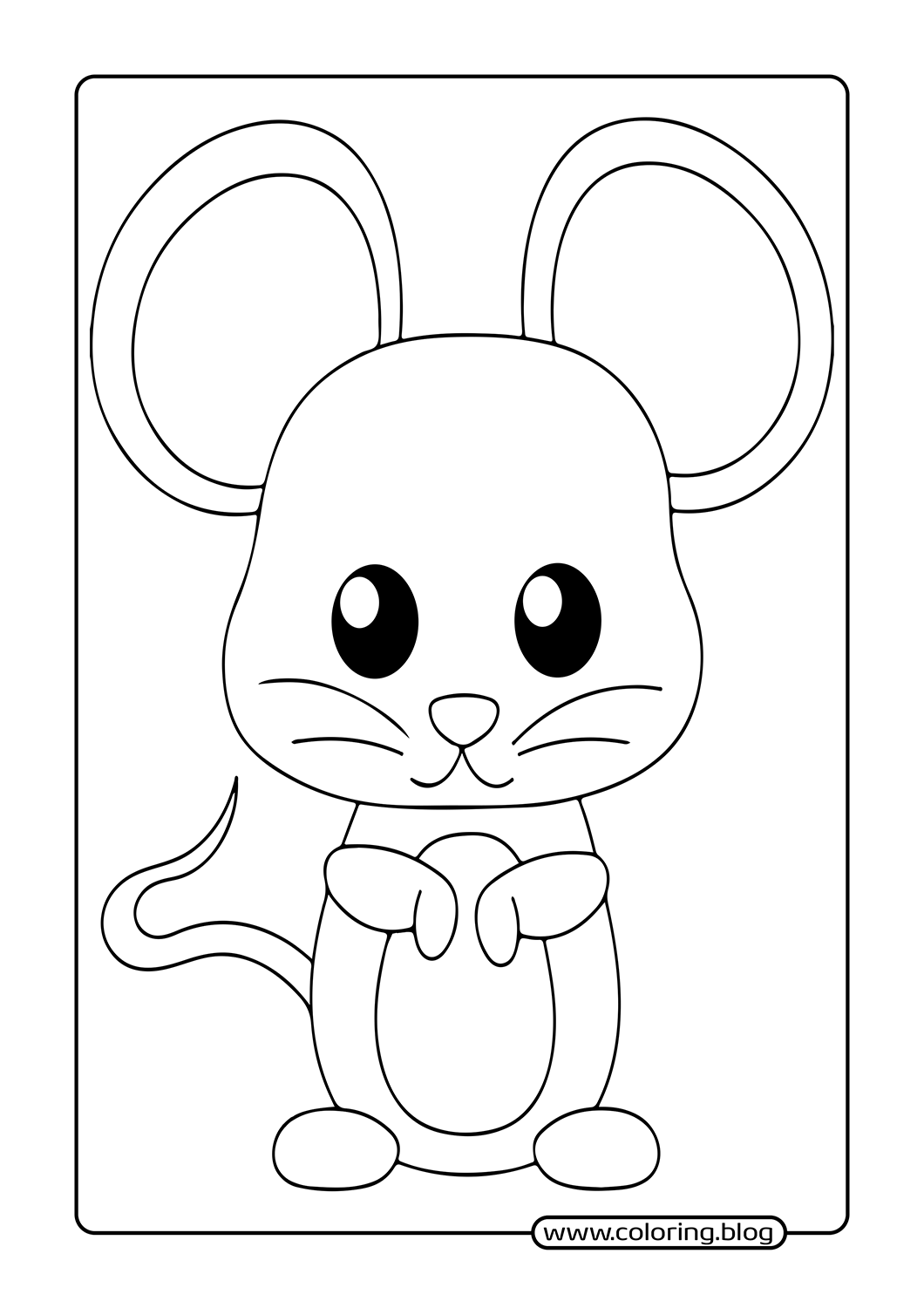 Happy Duckling coloring page