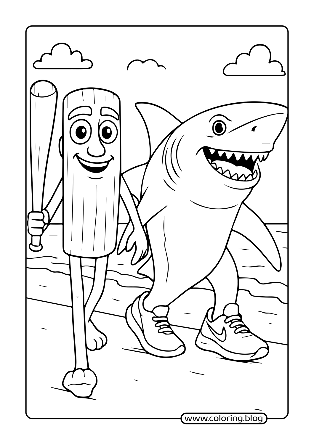 Hearts and Flowers coloring page