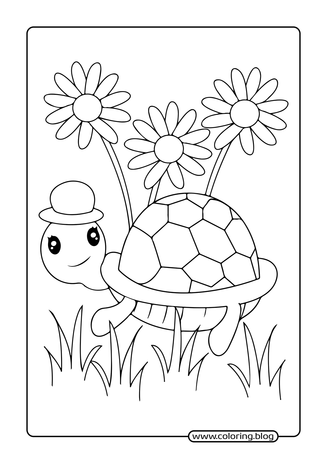 Octopus with Friends coloring page