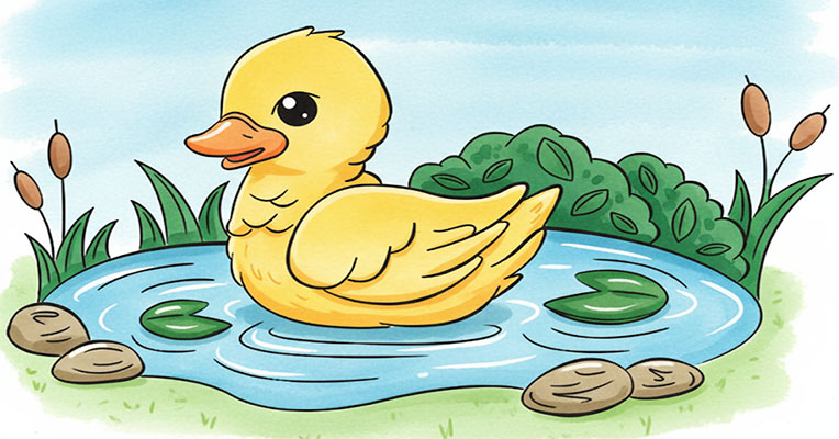 Duck Coloring Pages – Cute Ducklings & Pond Scenes