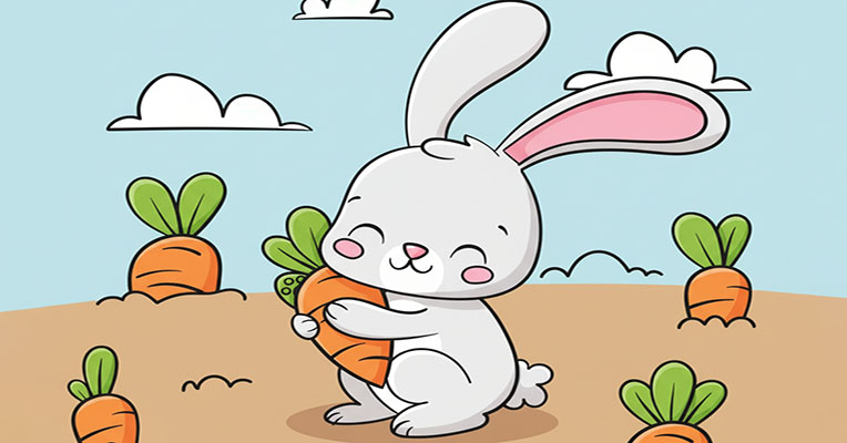 Rabbit Coloring Pages – Cute Bunny Printables for Kids