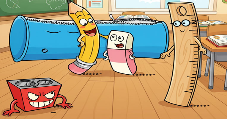 School Coloring Pages – Books, Pencils & Backpacks